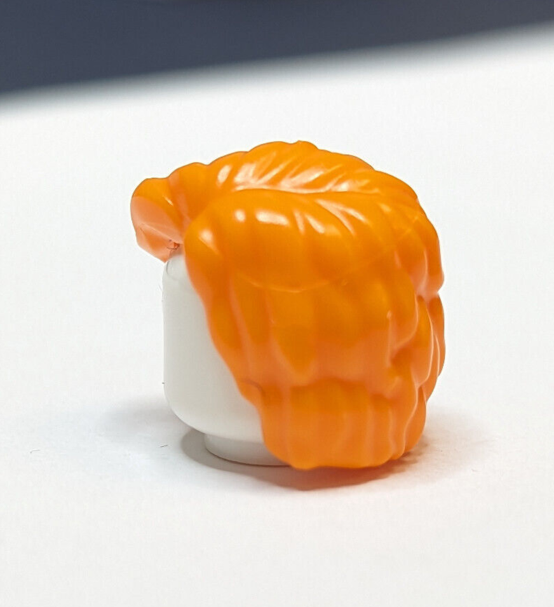 New BAM 2023 Lego Part - ORANGE Minifigure Hair Short Bushy Left Part 3061 38798 - StudBee