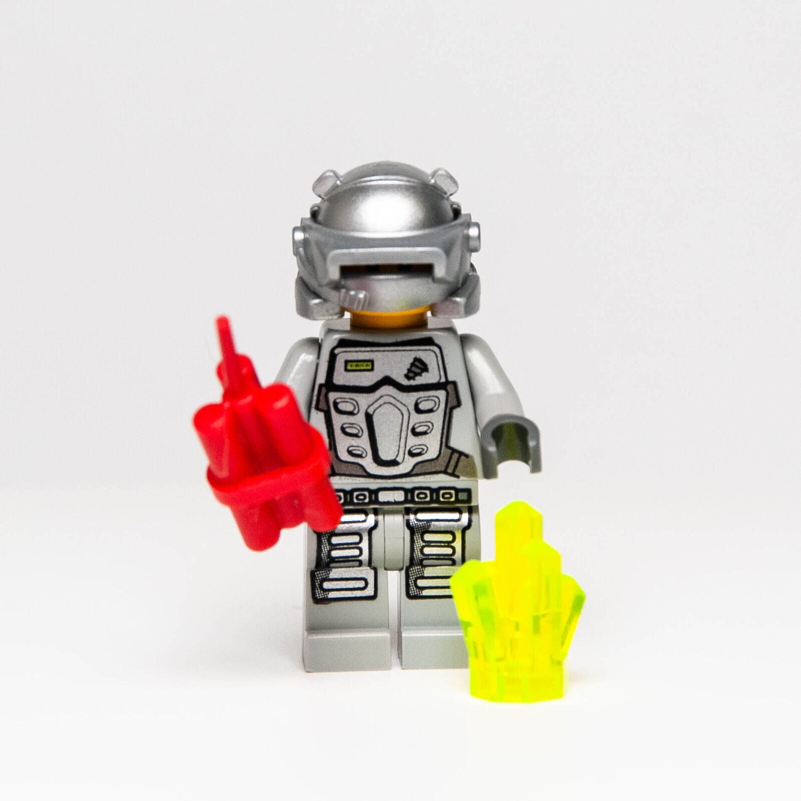 Lego Power Miners - Rex Minifigure w/ Dynamite & Crystal (pm024) 8188 - StudBee