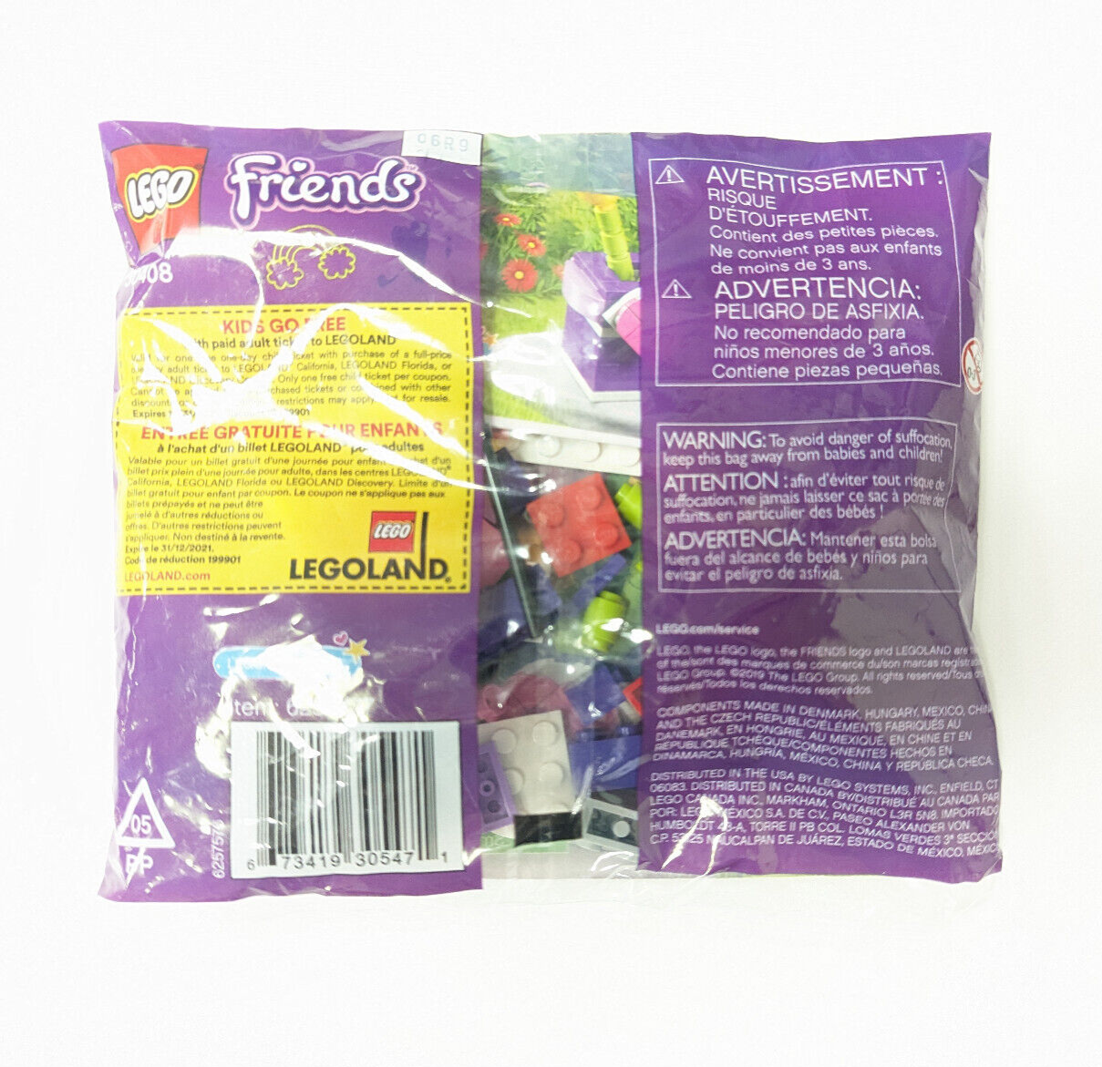 New/Sealed  LEGO 30408 Friends - Red Tulips (Polybag) - Heart Bee Valentine's - StudBee