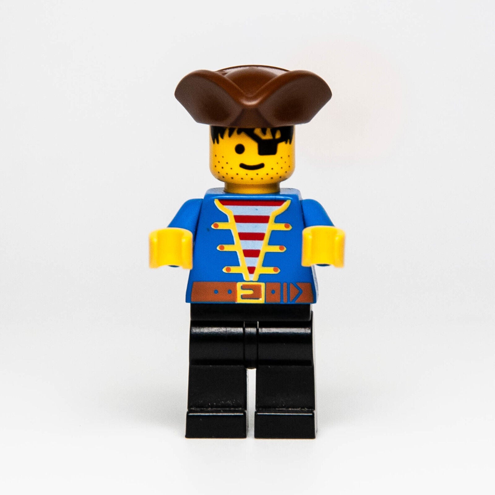 LEGO Pirates Minifigure - Pirate Blue Jacket (PI080) 1970 1889 Treasure - StudBee