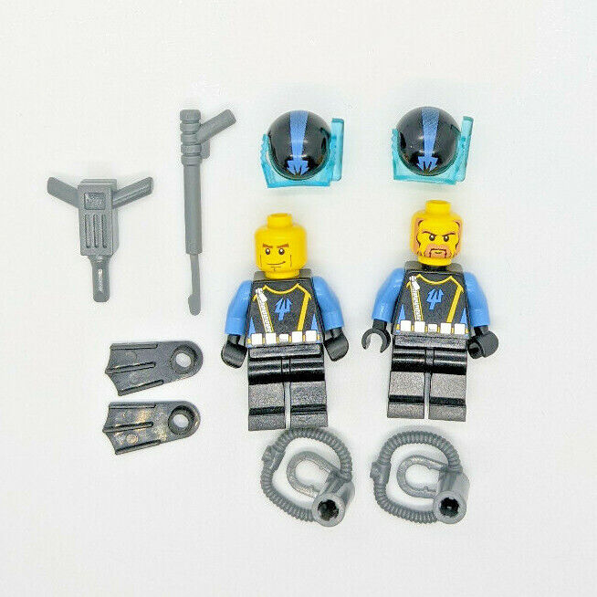 LEGO Aquazone Aquaraiders: Diver 6 + Diver 7 Angler Ambush (aqu025 aqu021) 7771 - StudBee