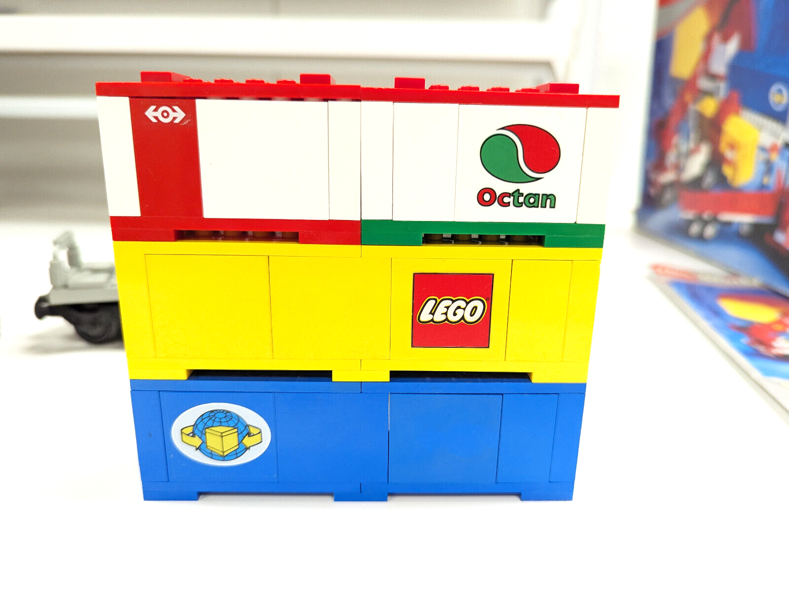 Vintage Lego 9V Train Container Double Stack 4549 - 100% Complete Box Manual - StudBee