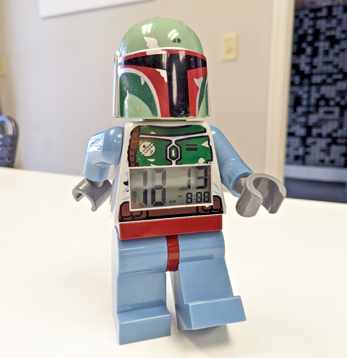 LEGO Star Wars Boba Fett - Digital Alarm Clock 9" Bounty Hunter 9003530 - Works!