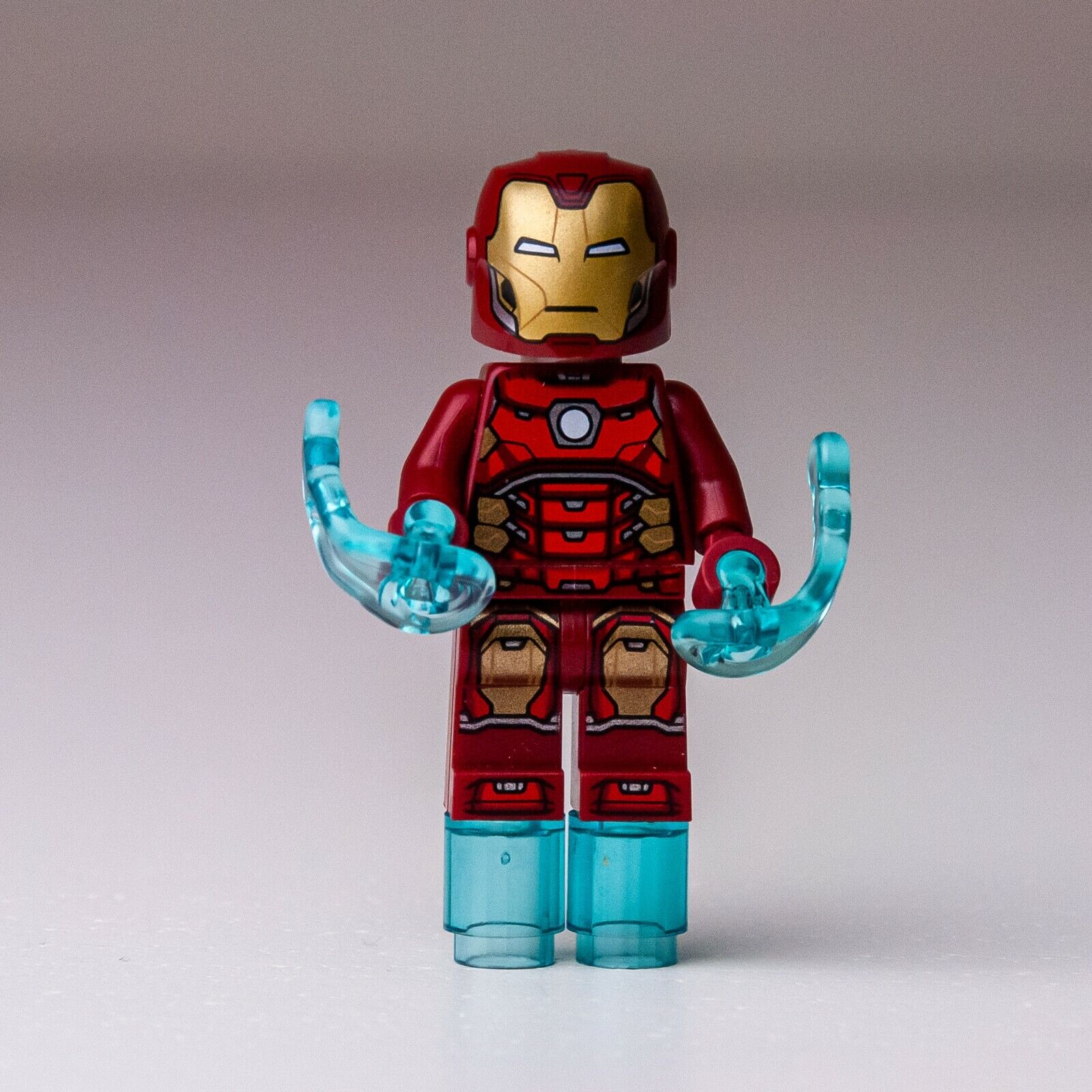 LEGO Iron Man w/ Silver Hexagon -  Super Heroes: Avengers -  (sh649) Minifigure - StudBee