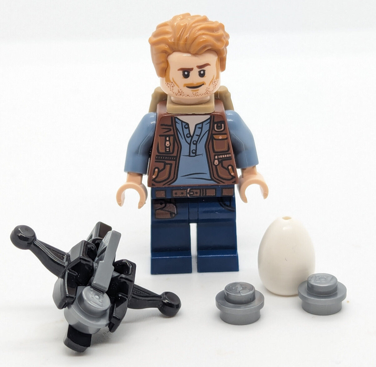 LEGO Jurassic World Minifigure - Owen Grady w/ Backpack 75928 (jw044) - StudBee