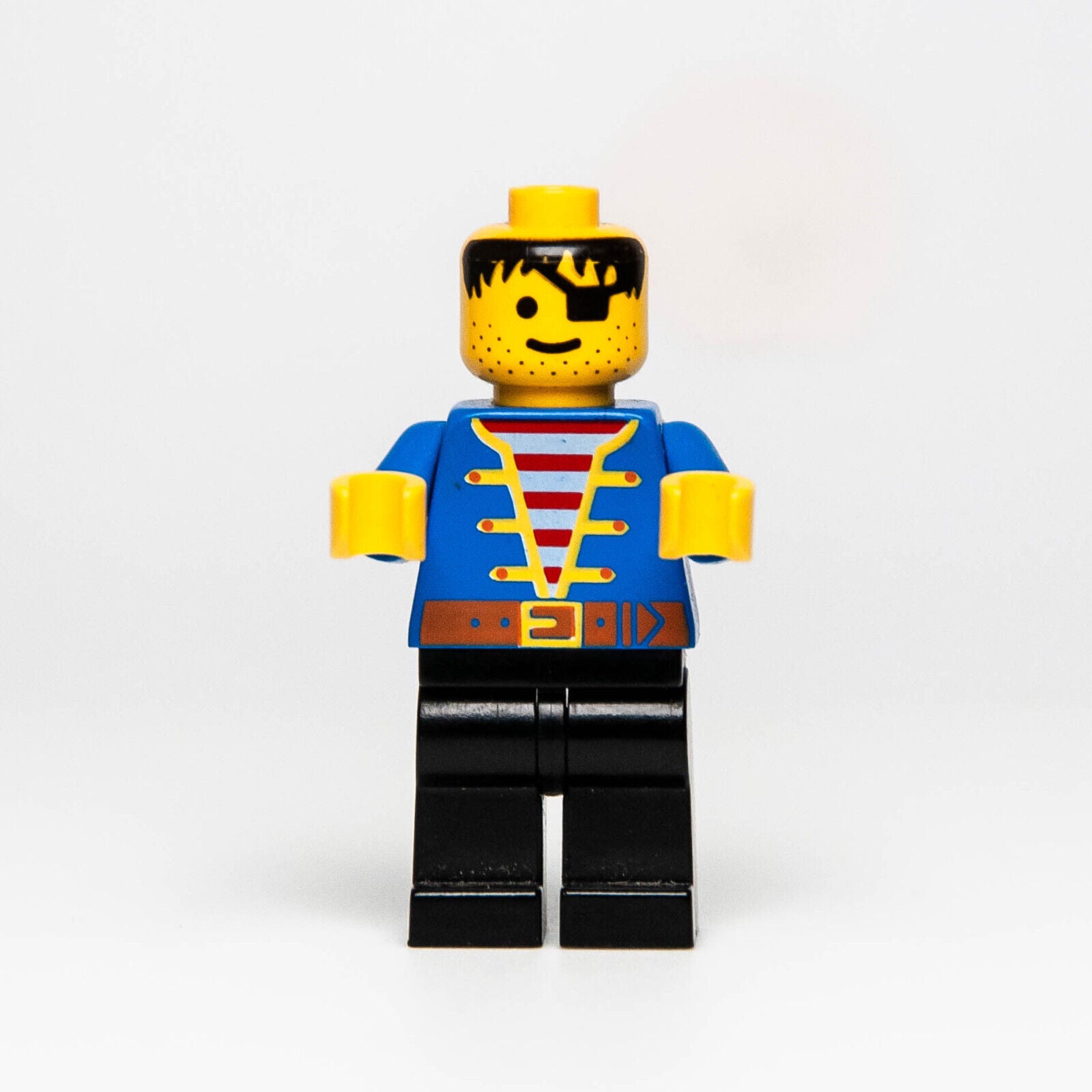 LEGO Pirates Minifigure - Pirate Blue Jacket (PI080) 1970 1889 Treasure - StudBee