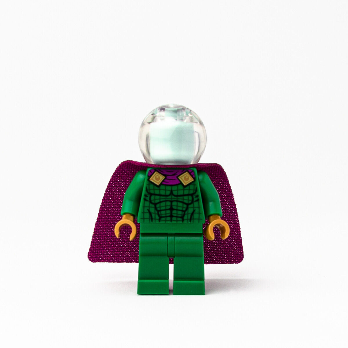 New LEGO Mysterio, Light Aqua Head Minifigure Marvel Spider Man - 76149 (sh620) - StudBee