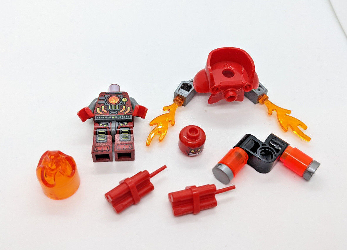 NEW LEGO Minifigure Ultra Agents -  Infearno (uagt009) 70162 Villian w Dynamite - StudBee