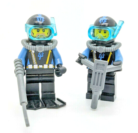 LEGO Aquazone Aquaraiders: Diver 6 + Diver 7 Angler Ambush (aqu025 aqu021) 7771 - StudBee