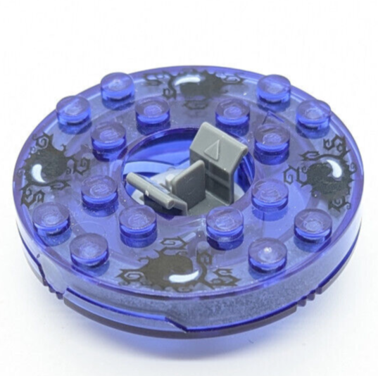 LEGO Ninjago Purple Round Spinner 6x6x1 - Lord Garmadon (92549c10pb01) 4633931 - StudBee