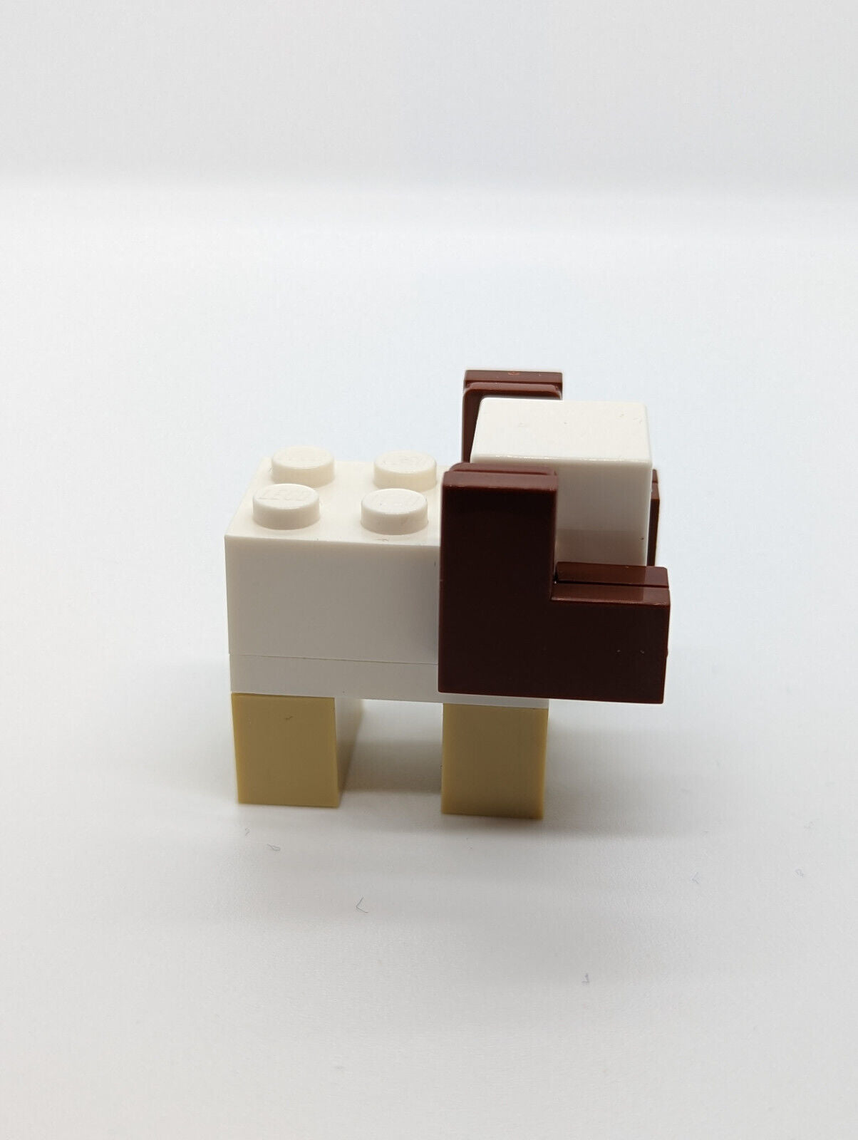 NEW LEGO Minecraft Minifigure - White Sheep w/ Horns (minesheep10) Brick Built - StudBee