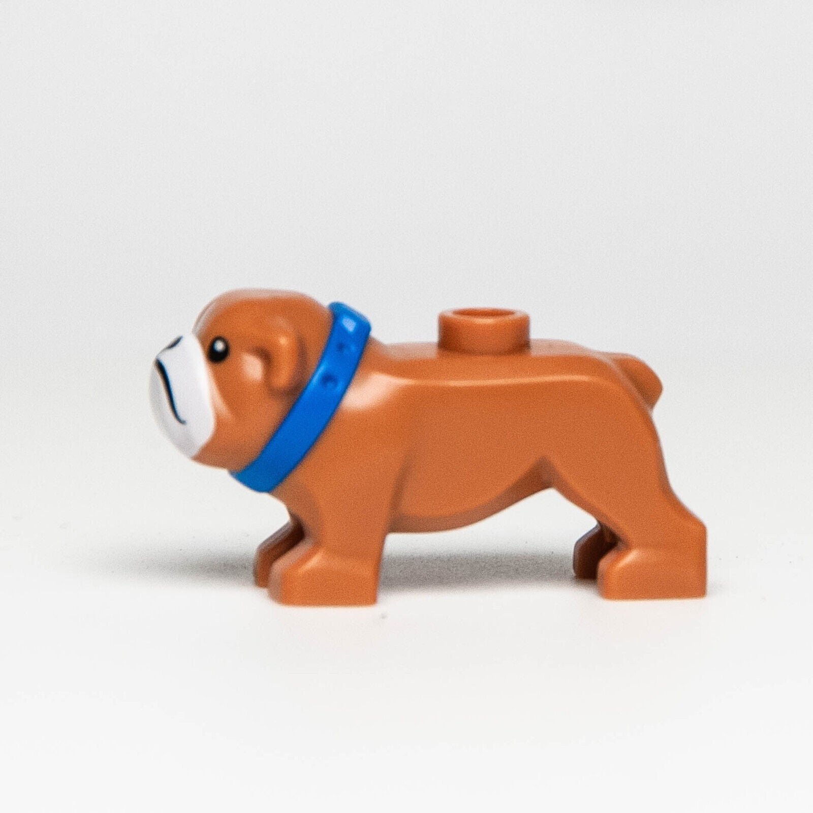 New LEGO Animal - Brown Bulldog w/ Blue Collar 60258 Workshop Junkyard - StudBee