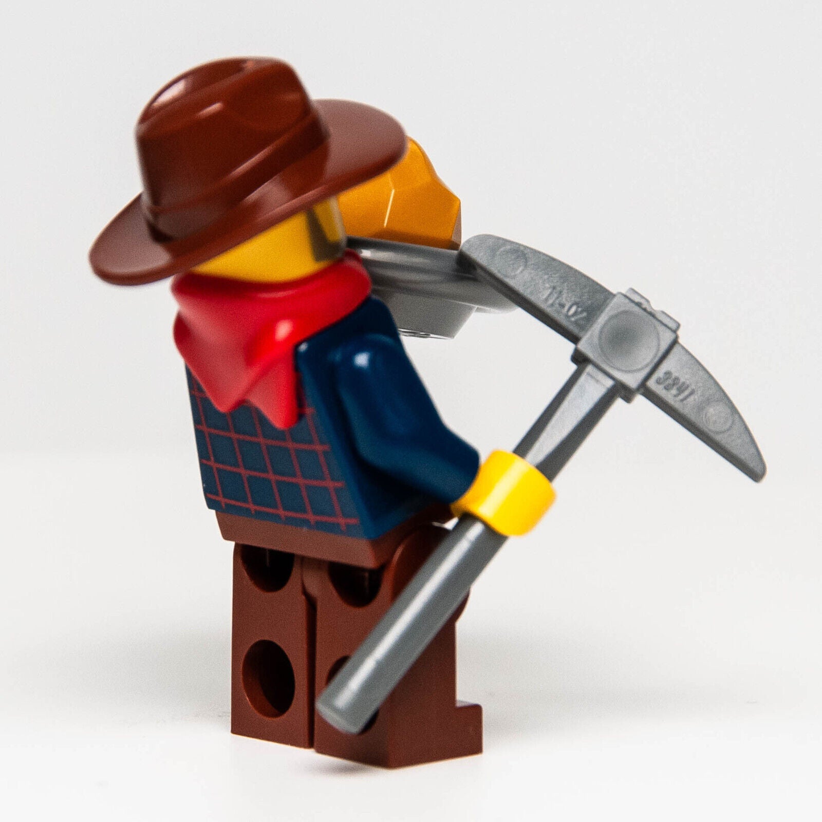 NEW LEGO Western Gold Miner Prospector Minifigure (ww025) 45023 w/ Nugget & Pan - StudBee