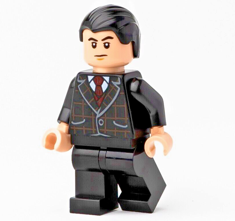 LEGO Bruce Wayne - Black Plaid Suit Minifigure - DC Super Heroes - 76122 (sh596) - StudBee