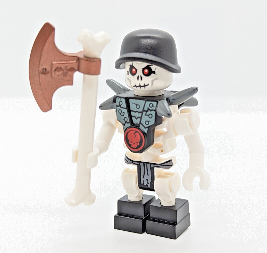 LEGO Ninjago Golden Weapons: Chopov with Helmet (njo005) 2259 Skull Motorbike - StudBee