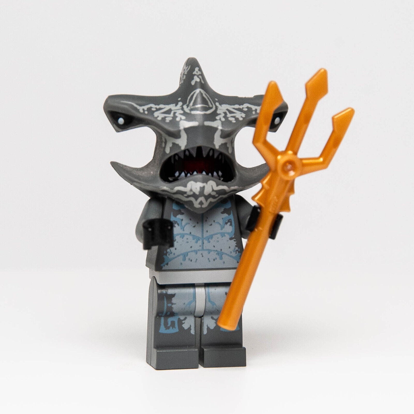LEGO Atlantis Minifigure - Hammerhead Warrior (atl017) 7984 7977  w/Trident - StudBee