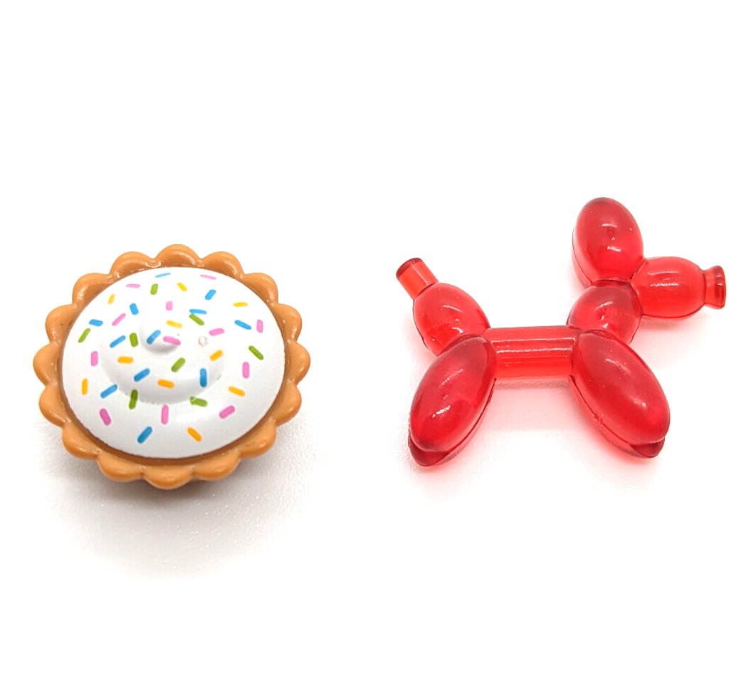 New Lego BAM Minifiguress - (hol297)Birthday Clown w/ Balloon Dog & Girl Clown - StudBee