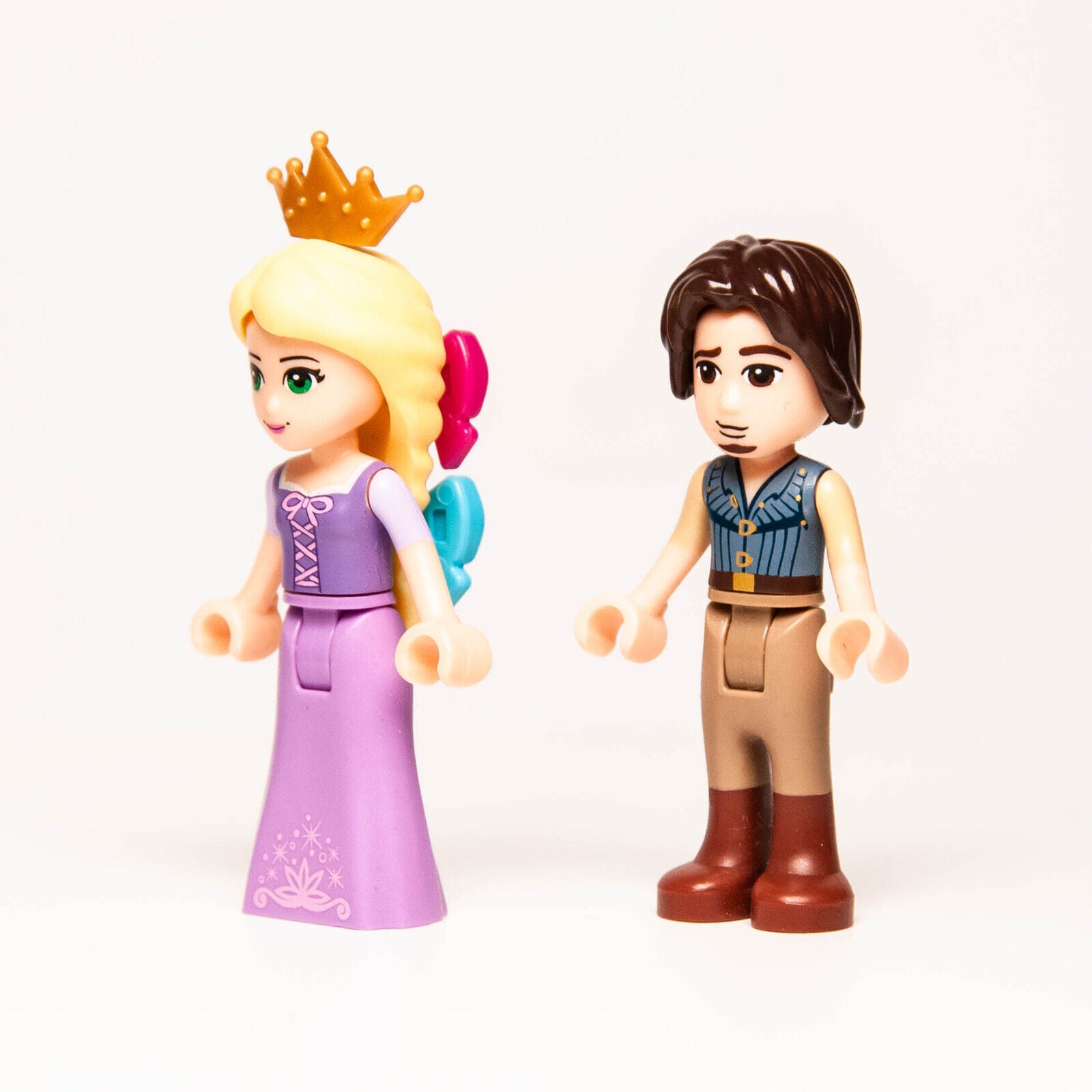 LEGO Disney 41054 Tangled Minifigure Lot: Flynn Rider (dp007) & Rapunzel (dp006) - StudBee