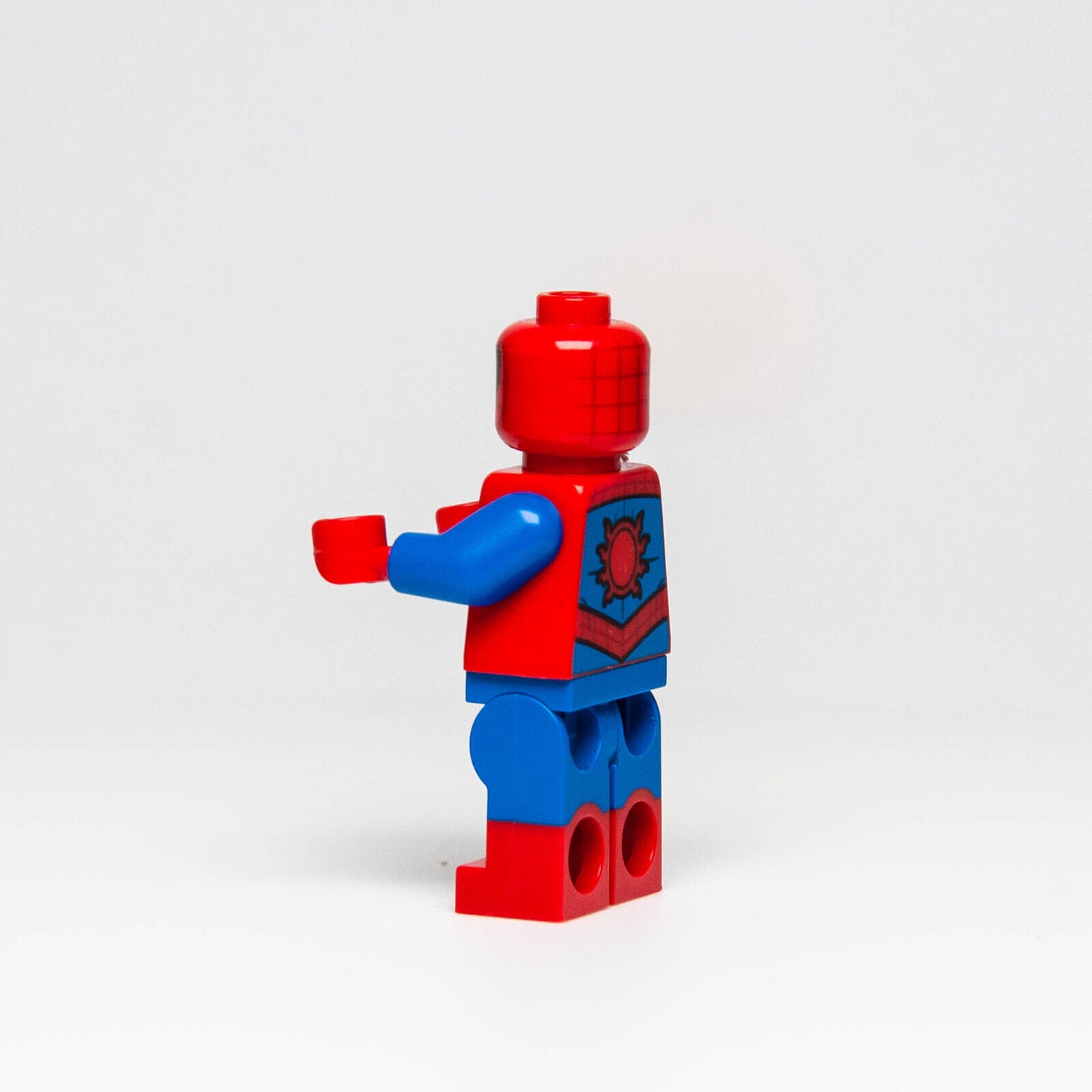 LEGO Spider-Man Minifigure - Metallic Blue Eye Highlights, Printed Arms (sh536) - StudBee