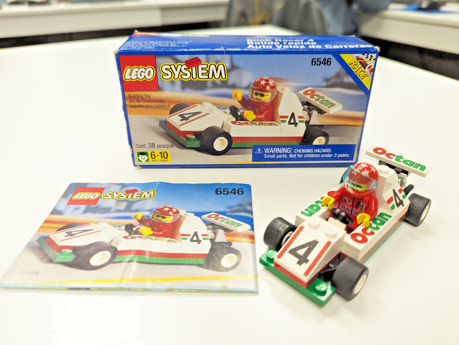 LEGO Set 6546 Town City Slick Racer #4 Complete Box Instructions Car - StudBee