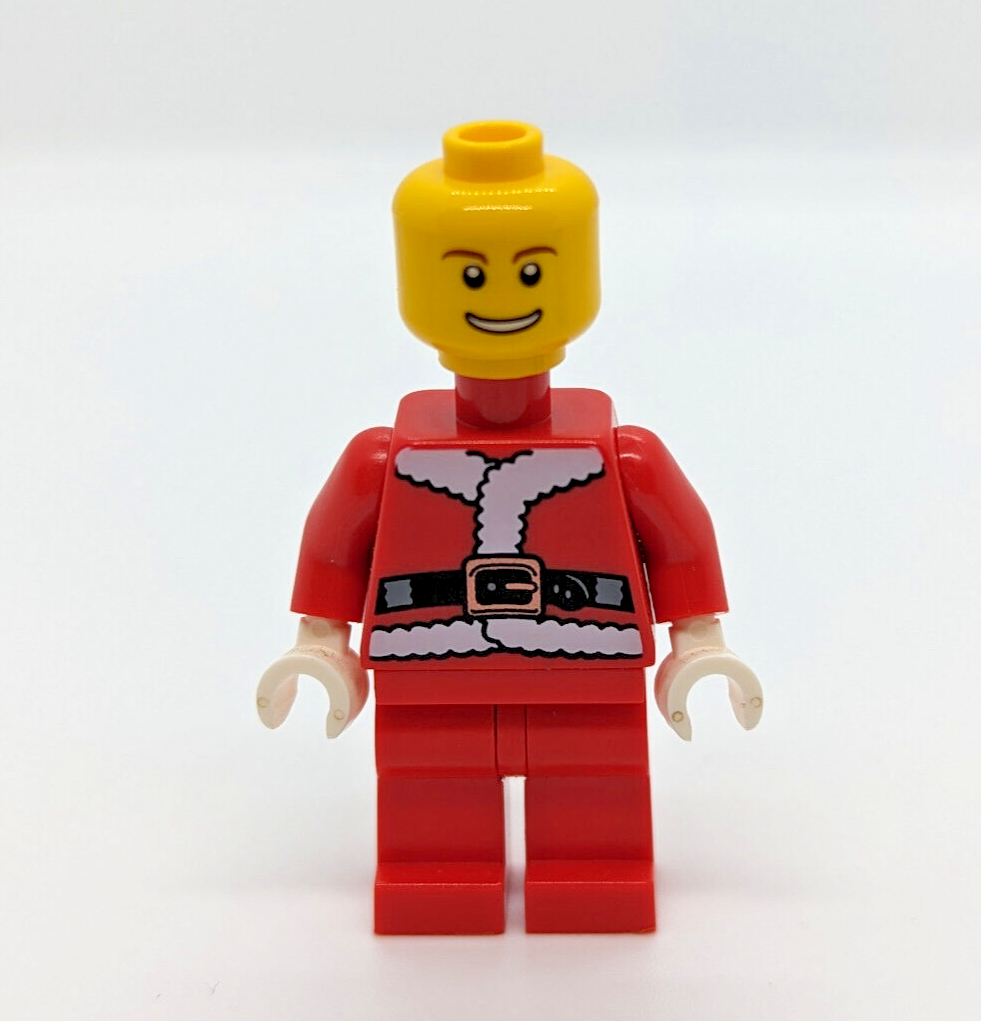 LEGO Christmas Minifigure Lot:  Santa Claus (hol036) and BAM 2008 Elf (wtr - StudBee