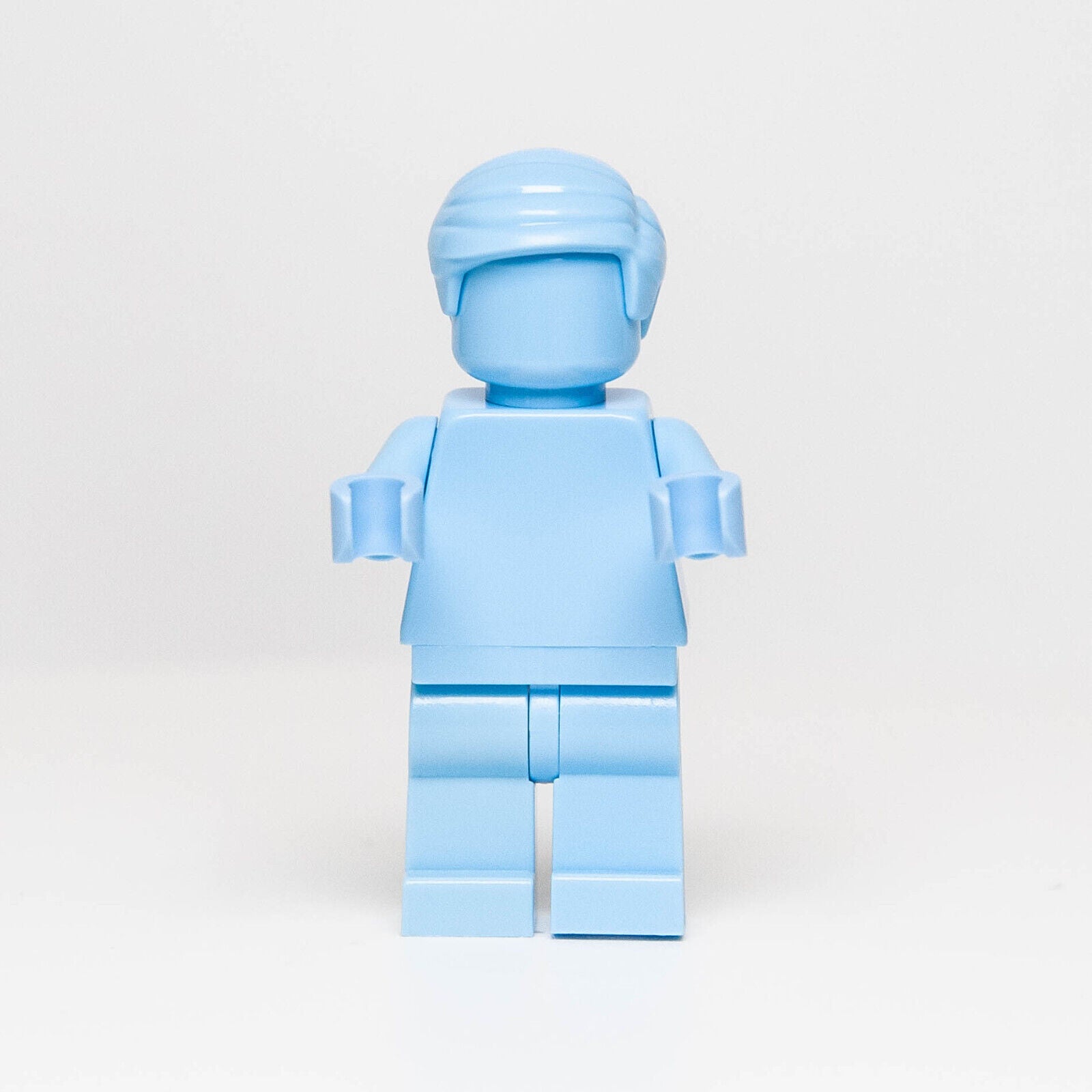 NEW LEGO Everyone is Awesome Bright Light Blue Monochrome Minfigure (tls108) - StudBee