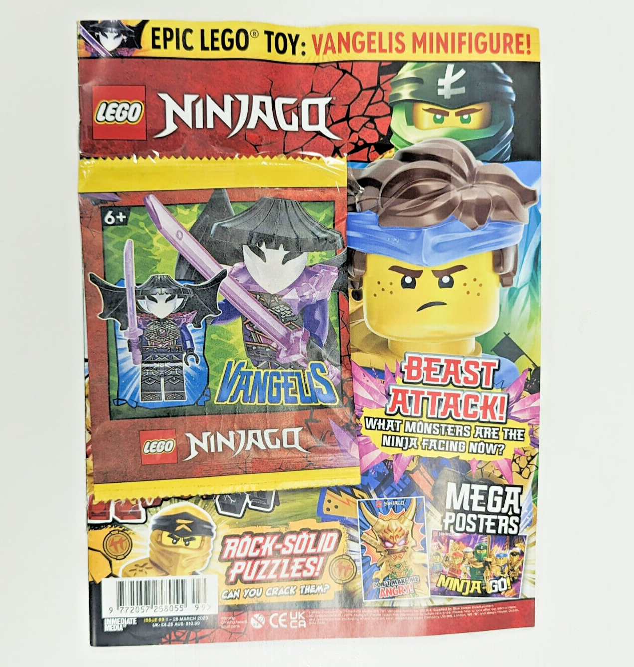 LEGO Ninjago UK 2023 Magazine Issue 99 - Vangelis Minifigure (njo802) 892303 - StudBee
