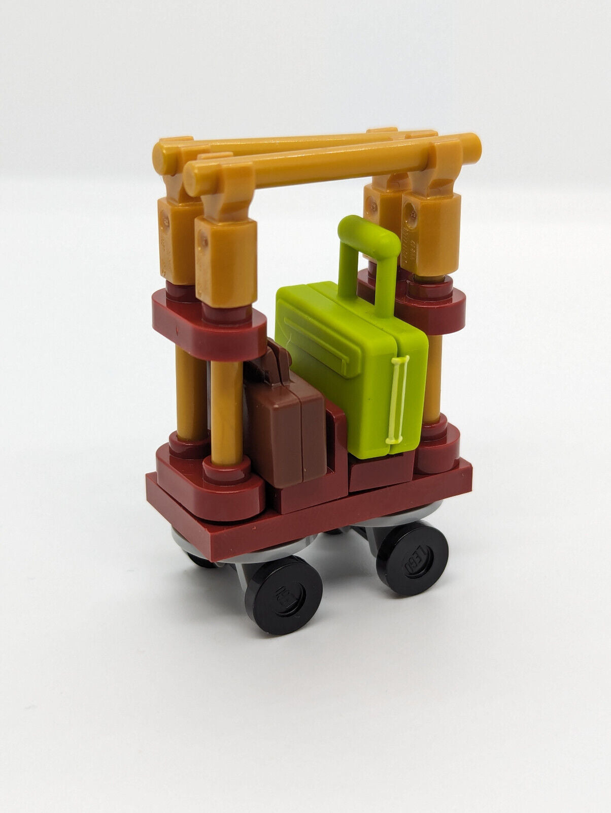 Lego Boutique Hotel Minifigures: Bellhop & Receptionist w/ Luggage Cart 10297 - StudBee