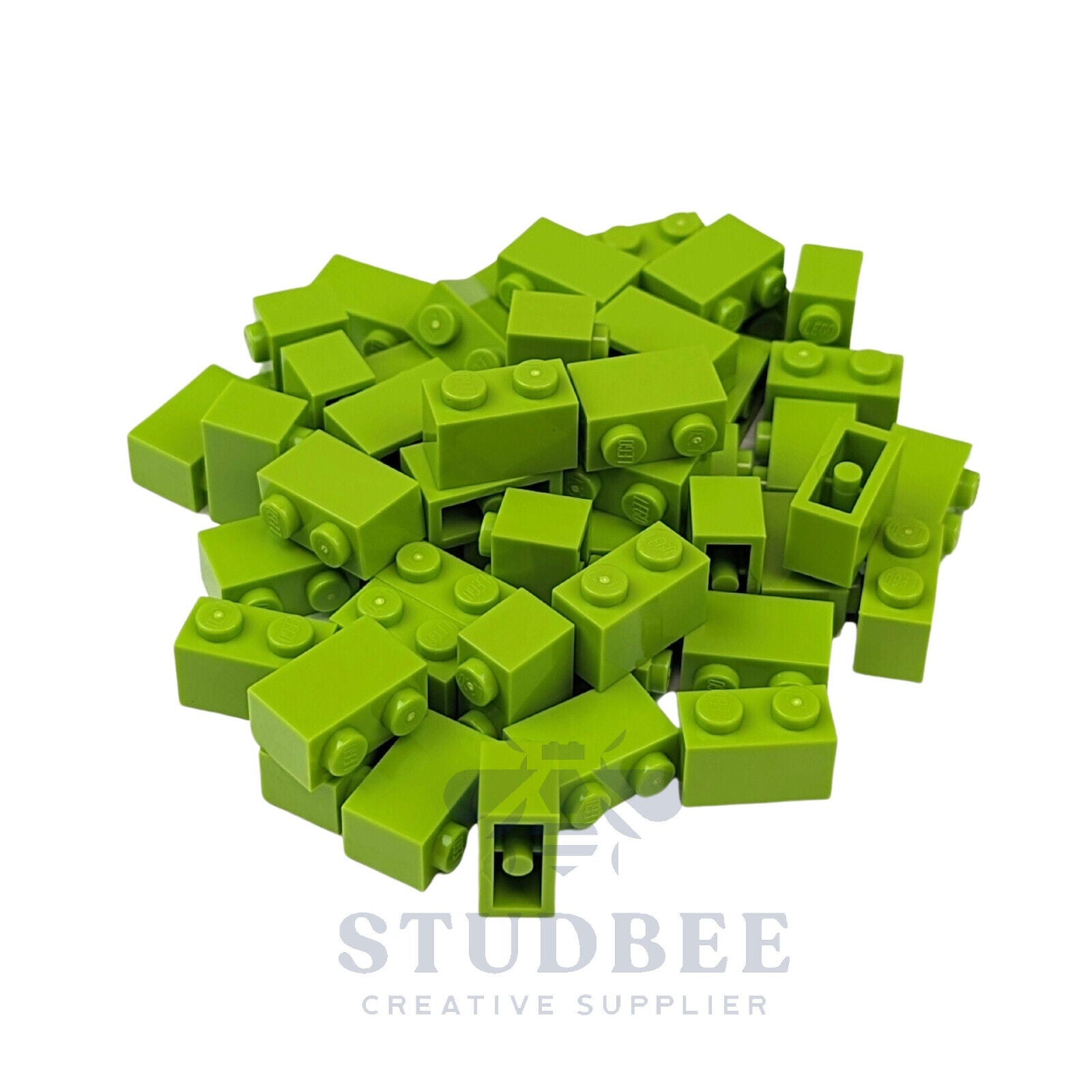 NEW LEGO  - 1 x 2 Bricks - #3004 - 50 Pieces - 20+ Colors Available - StudBee