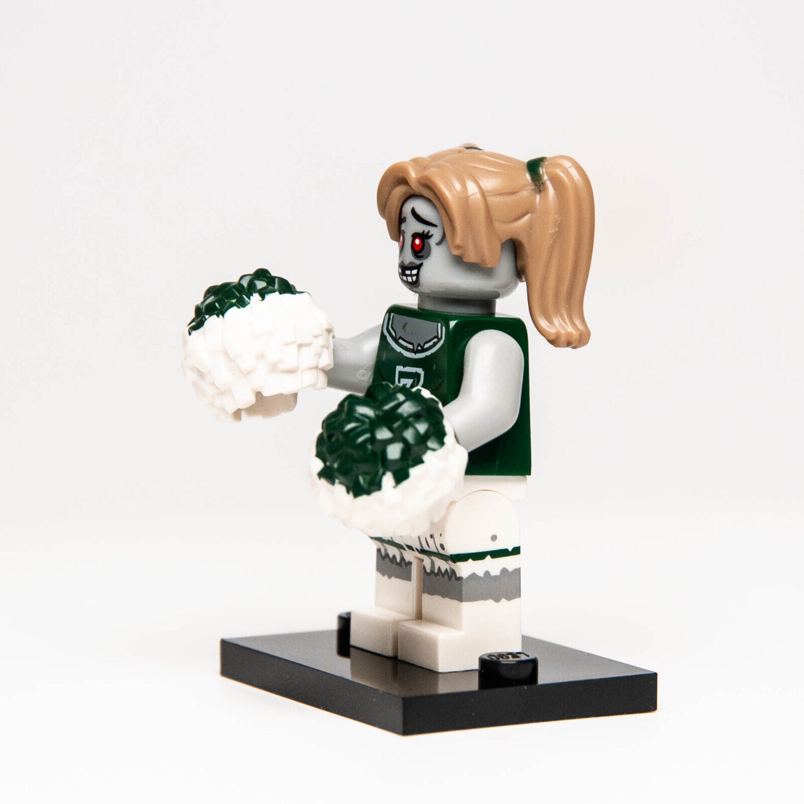 Lego CMF Series 14 Minifigure - Zombie Cheerleader 71010 Pom Poms (col14-8) (blk - StudBee