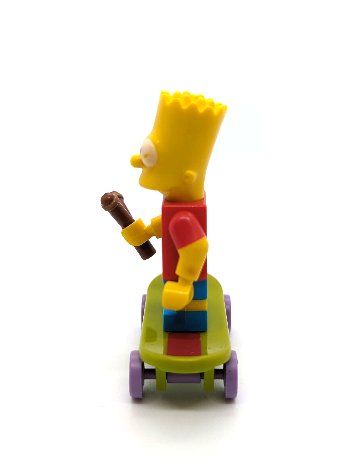 Lego Simpsons Minifigure - Bart with Slingshot & Skateboard (sim026) 71016 Kwik - StudBee