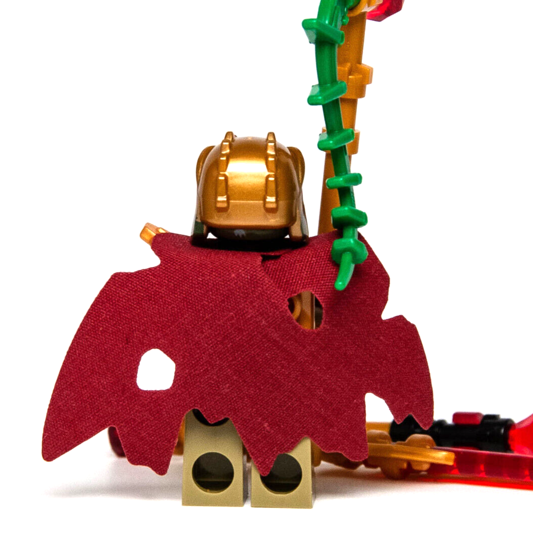 LEGO Chima Minifigure - Crominus Tattered Cape (loc023) Crocodile w/ 3 Weapons - StudBee