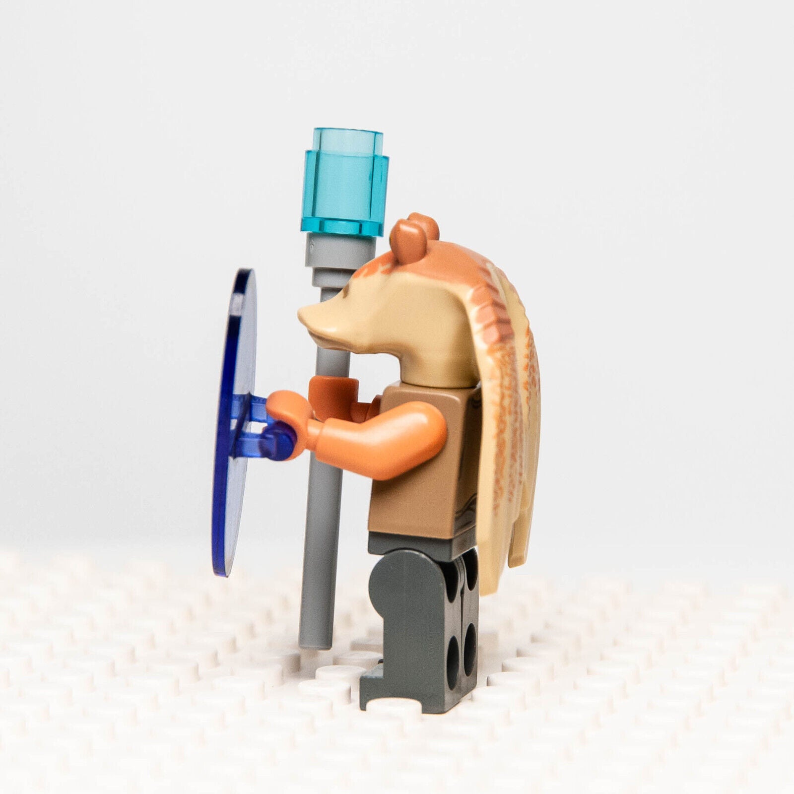 LEGO Minifigure Star Wars Jar Jar Binks w/Gungan Shield 75080 9499 7929 (sw0301 - StudBee