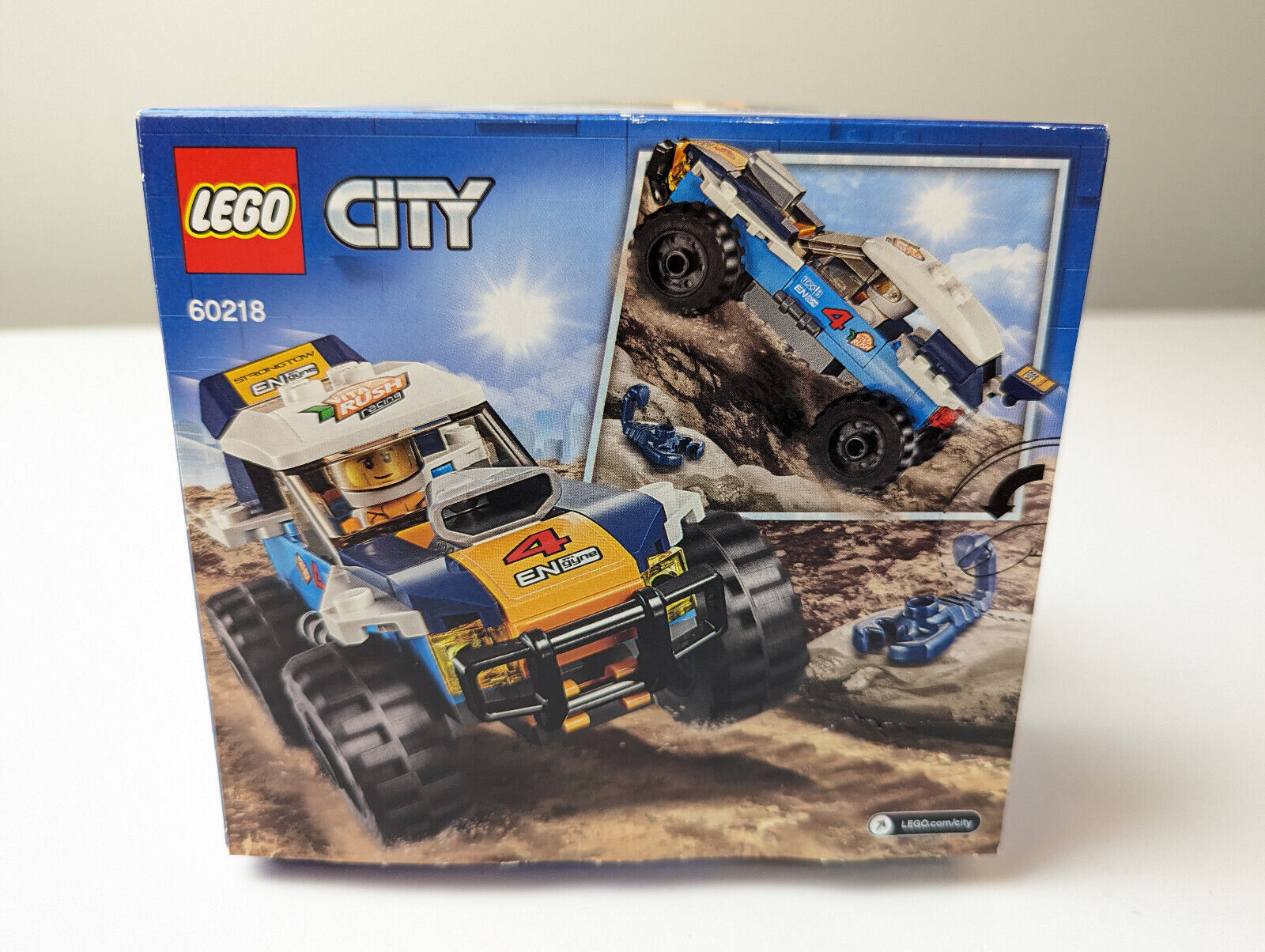 LEGO City Desert Rally Vita Rush Racer Set 60218 - 100% Complete w/ Manual, Box - StudBee