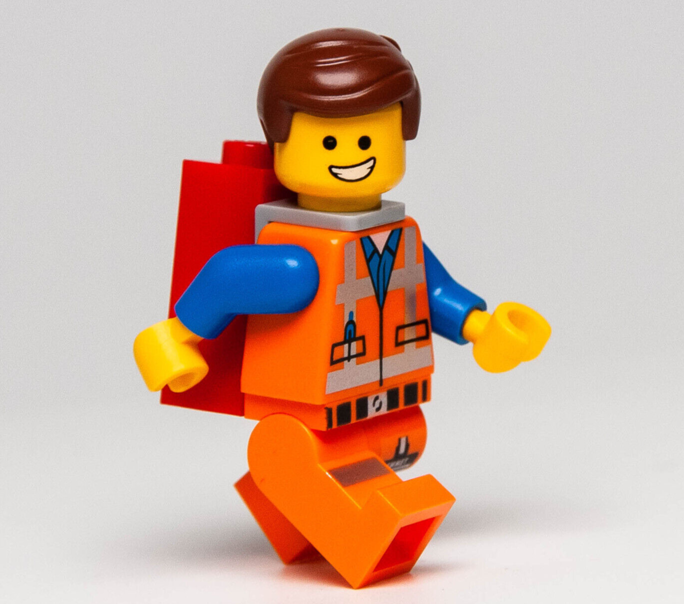 LEGO Minifigure - Emmet, Wide Smile & Piece of Resistance  - (tlm059)