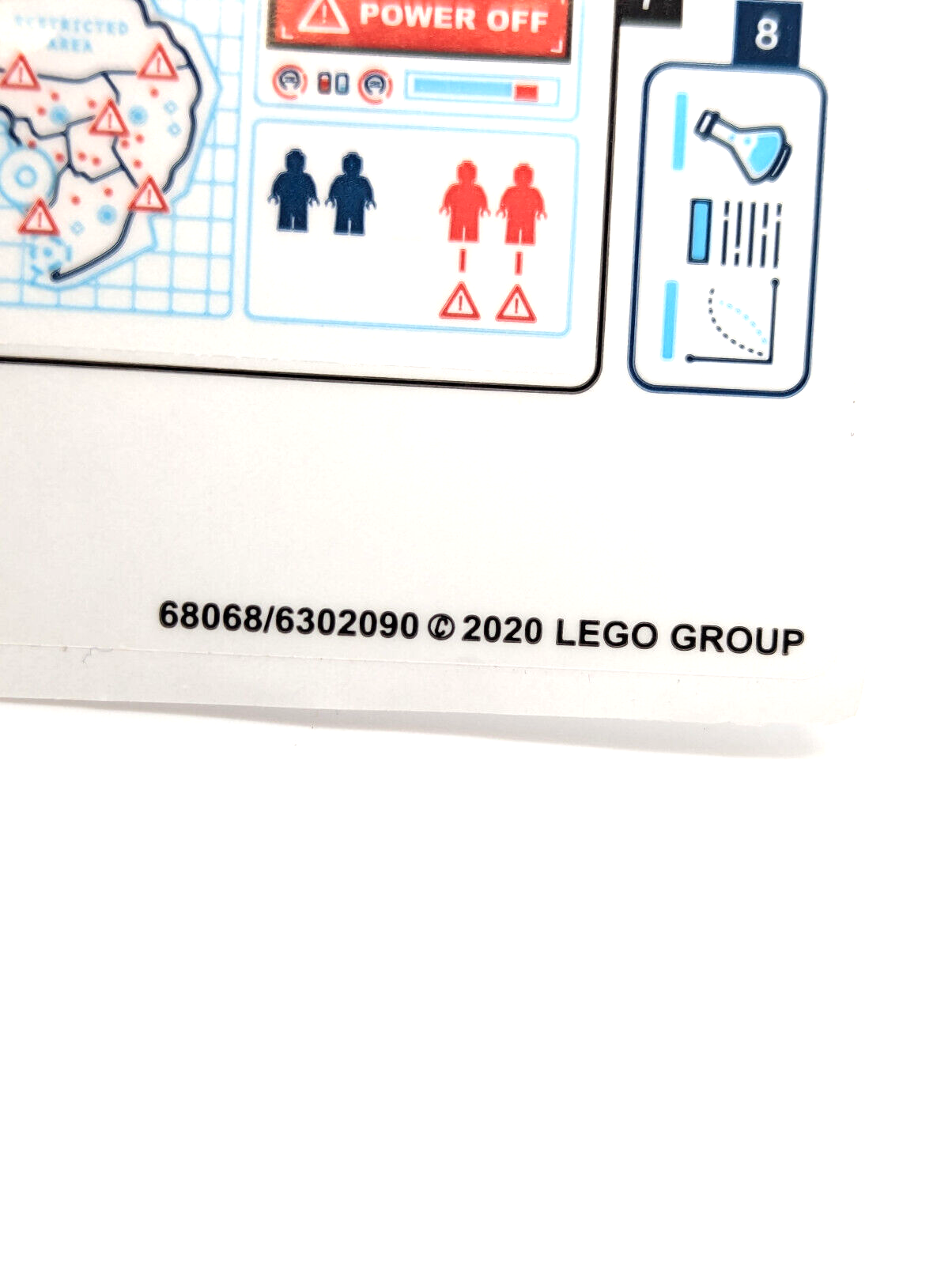 NEW LEGO Sticker Sheet - Set 75939 Dr. Wu's Lab - Baby Dinosaurs 68068/6302090