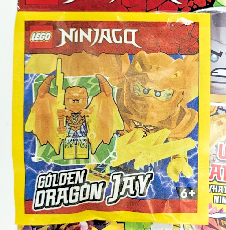 LEGO Ninjago UK Magazine Issue 98 - Golden Dragon Jay Minifigure (njo755) 892302 - StudBee