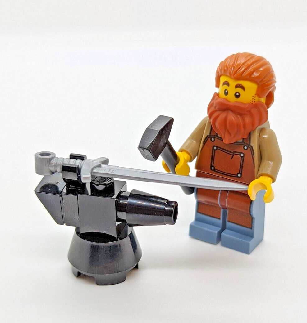 NEW LEGO Medieval Blacksmith Minifigure 21325 (IDEA082) Black Falcon - StudBee