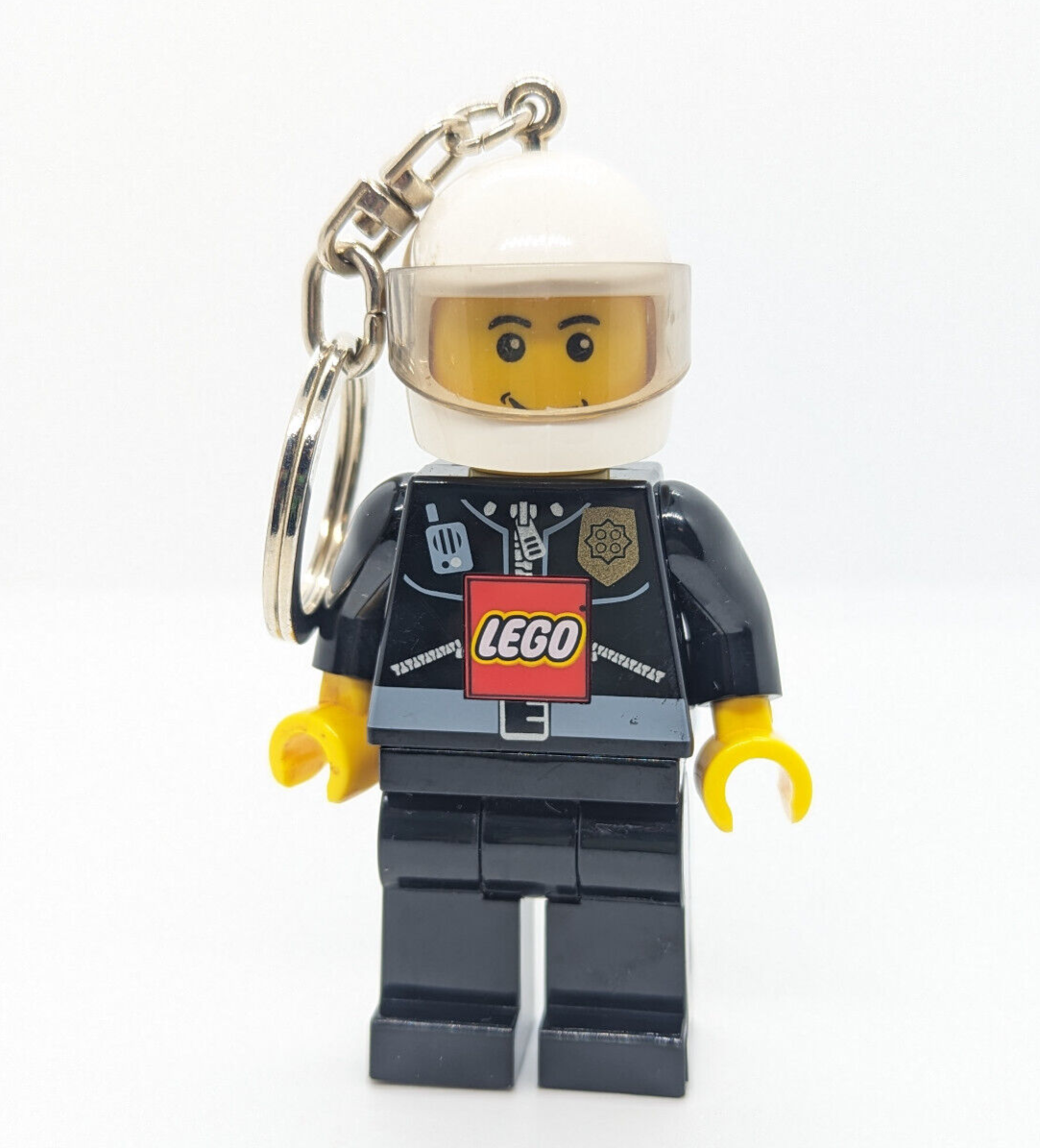Lego Minifigure LED Keychain, Police Officer Mini Torch, 3" Tall - StudBee