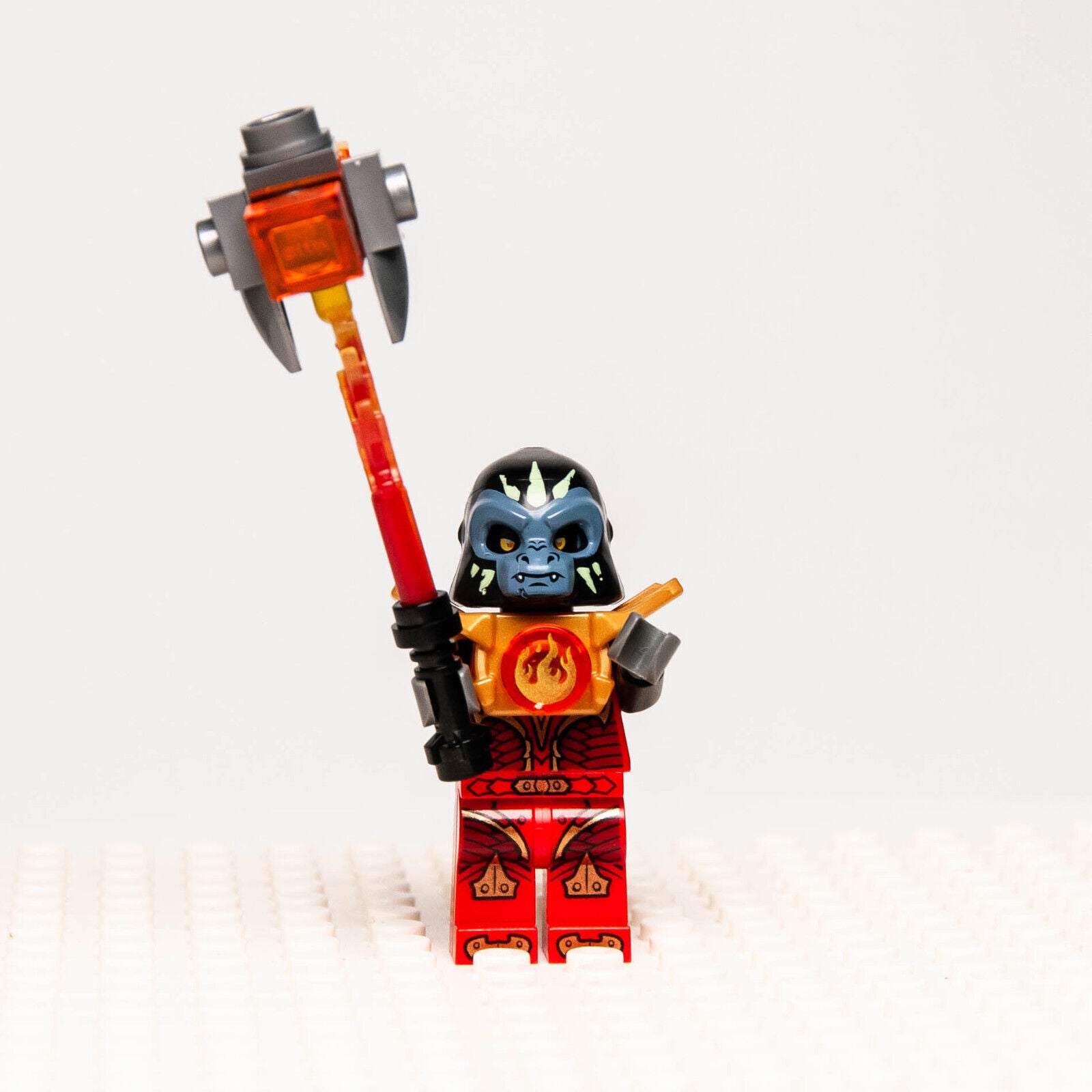 LEGO Chima Minifigure - Gorzan Fire Chi (loc091) 70145 70143 - StudBee