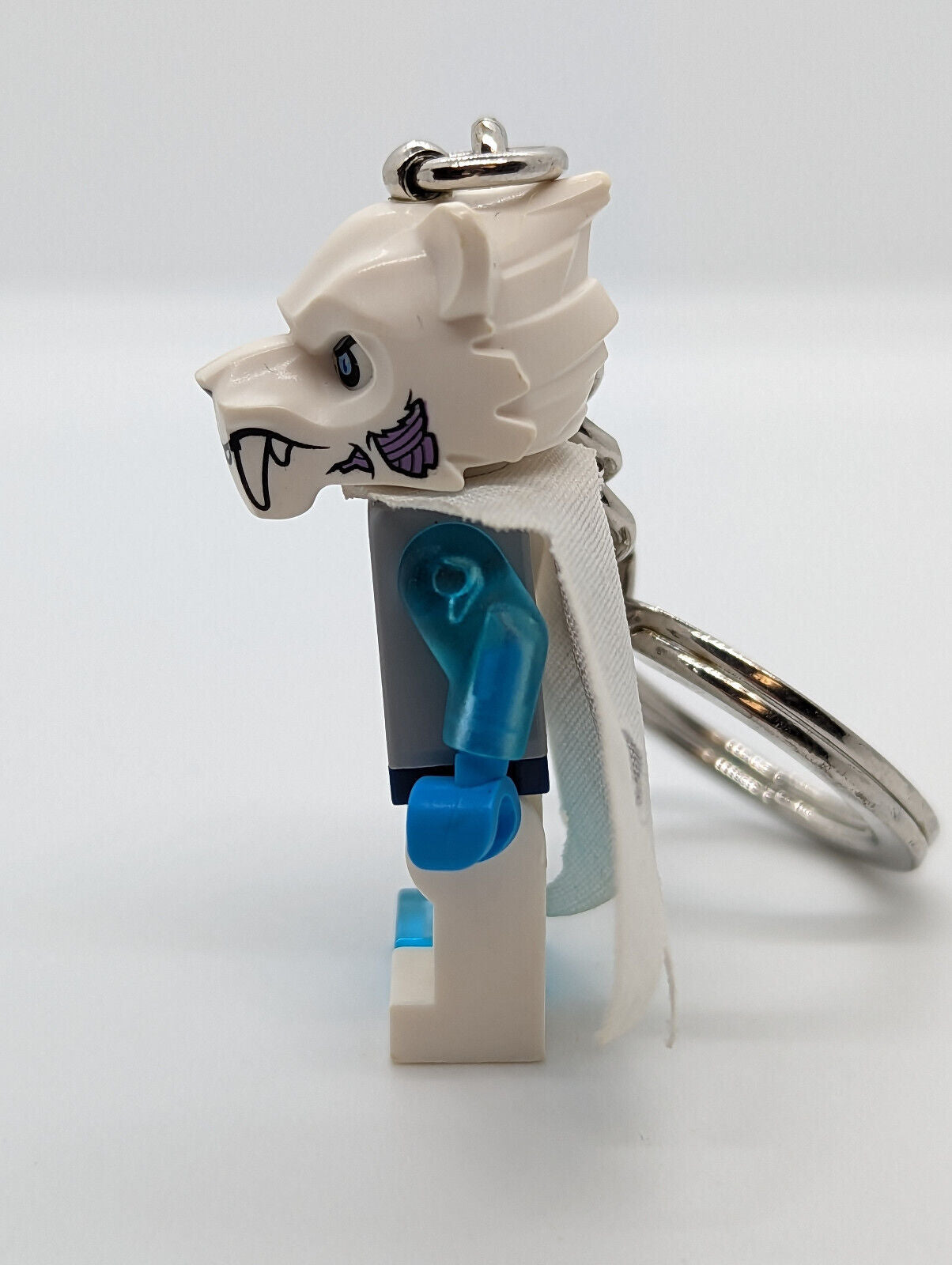 Lego Chima Minifigure Key Chain (loc102) Sir Fangar with White Cape 850909 - StudBee