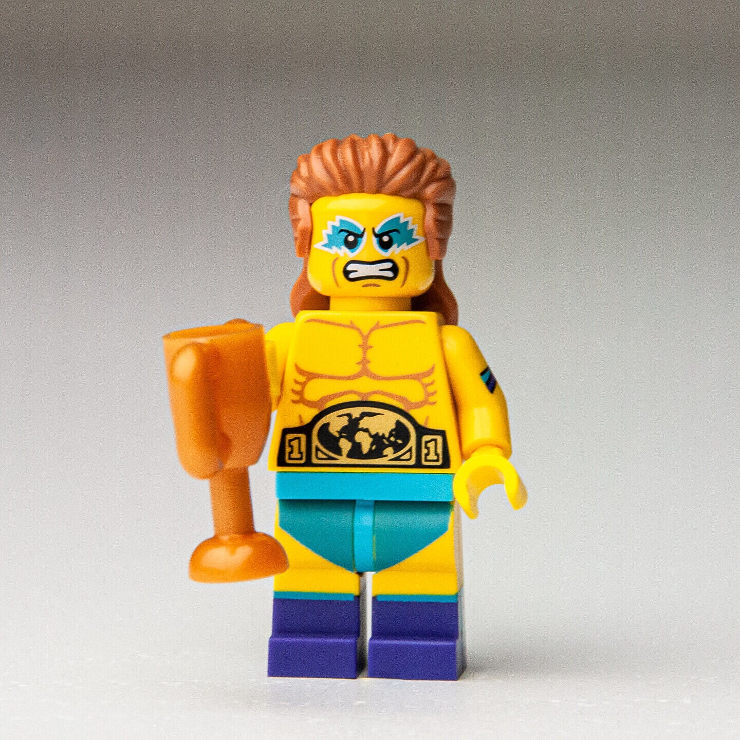 NEW Wrestling Champion -  CMF Series 18 - 71011 (col15-14) LEGO Minifigure - StudBee
