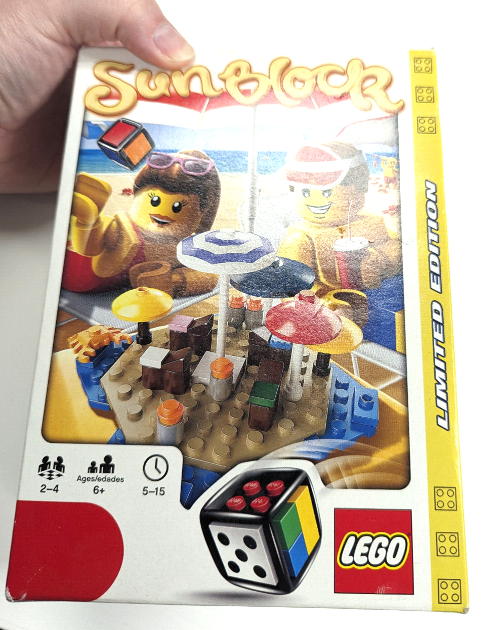 *NEW* LEGO 3852 SUNBLOCK Game Beach Umbrella Summer - Retired, Open Box - StudBee