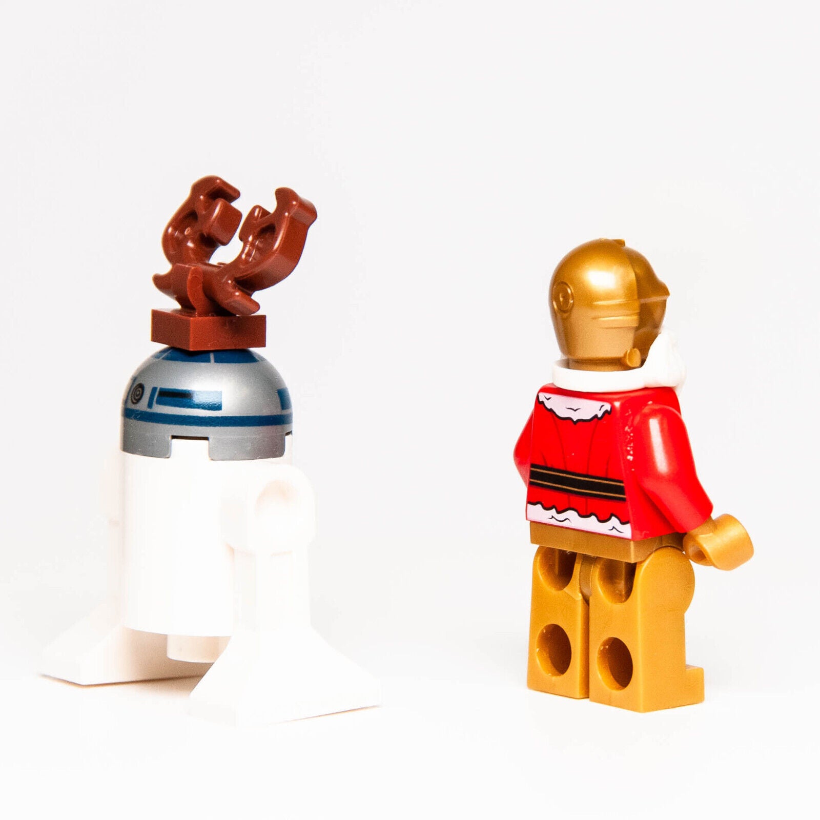 LEGO Star Wars Minifigures: Santa C-3PO, Reindeer R2-D2 75097 Christmas) (sw0680 - StudBee