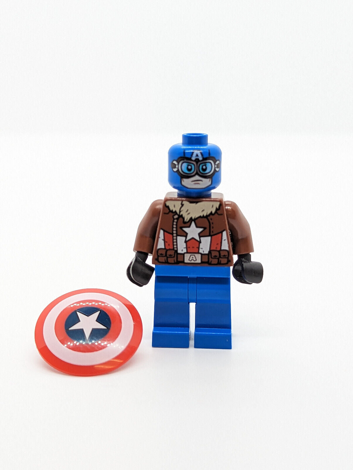 LEGO Marvel Avengers Minifigure - Pilot Captain America (sh374) Rogers 76076 - StudBee