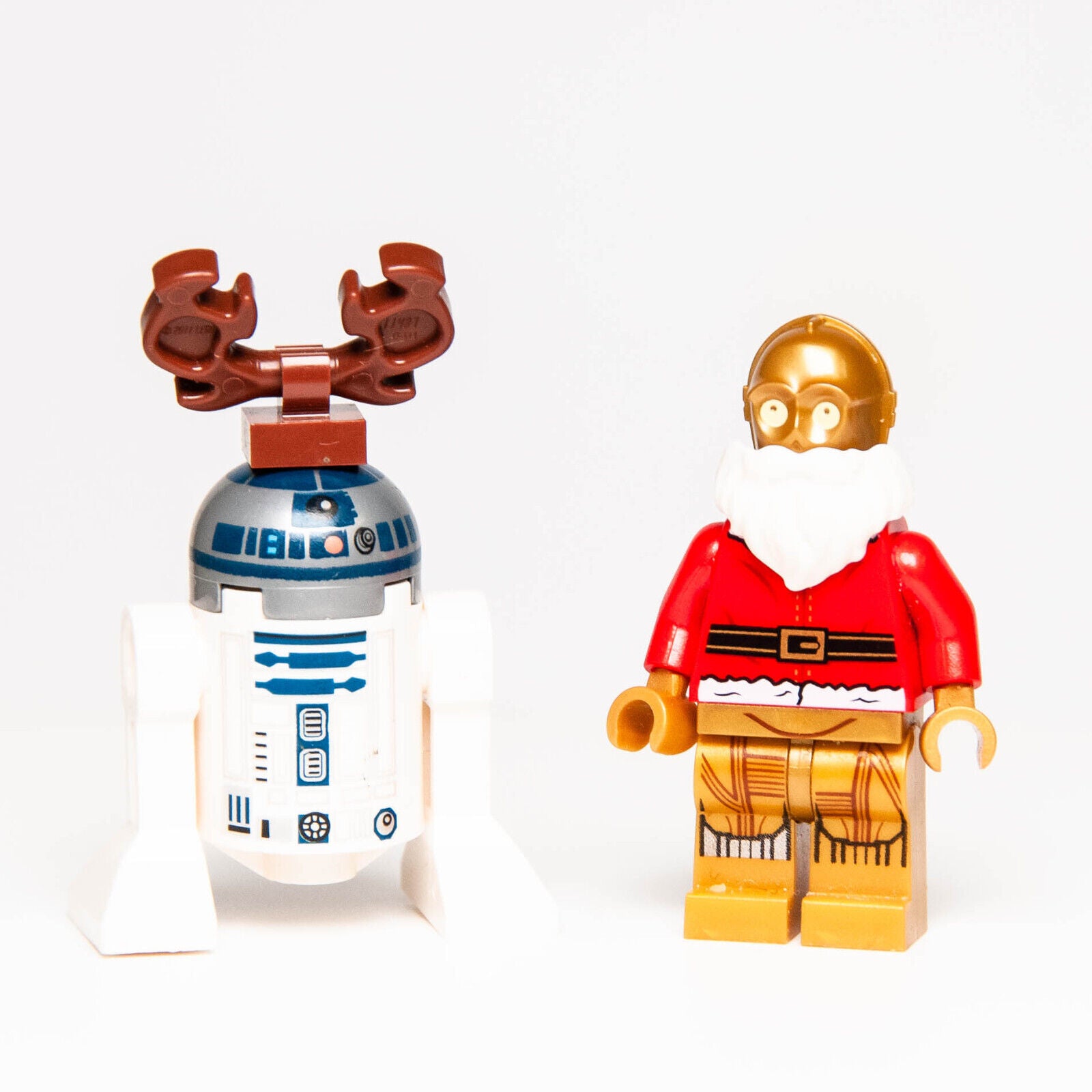 LEGO Star Wars Minifigures: Santa C-3PO, Reindeer R2-D2 75097 Christmas) (sw0680 - StudBee