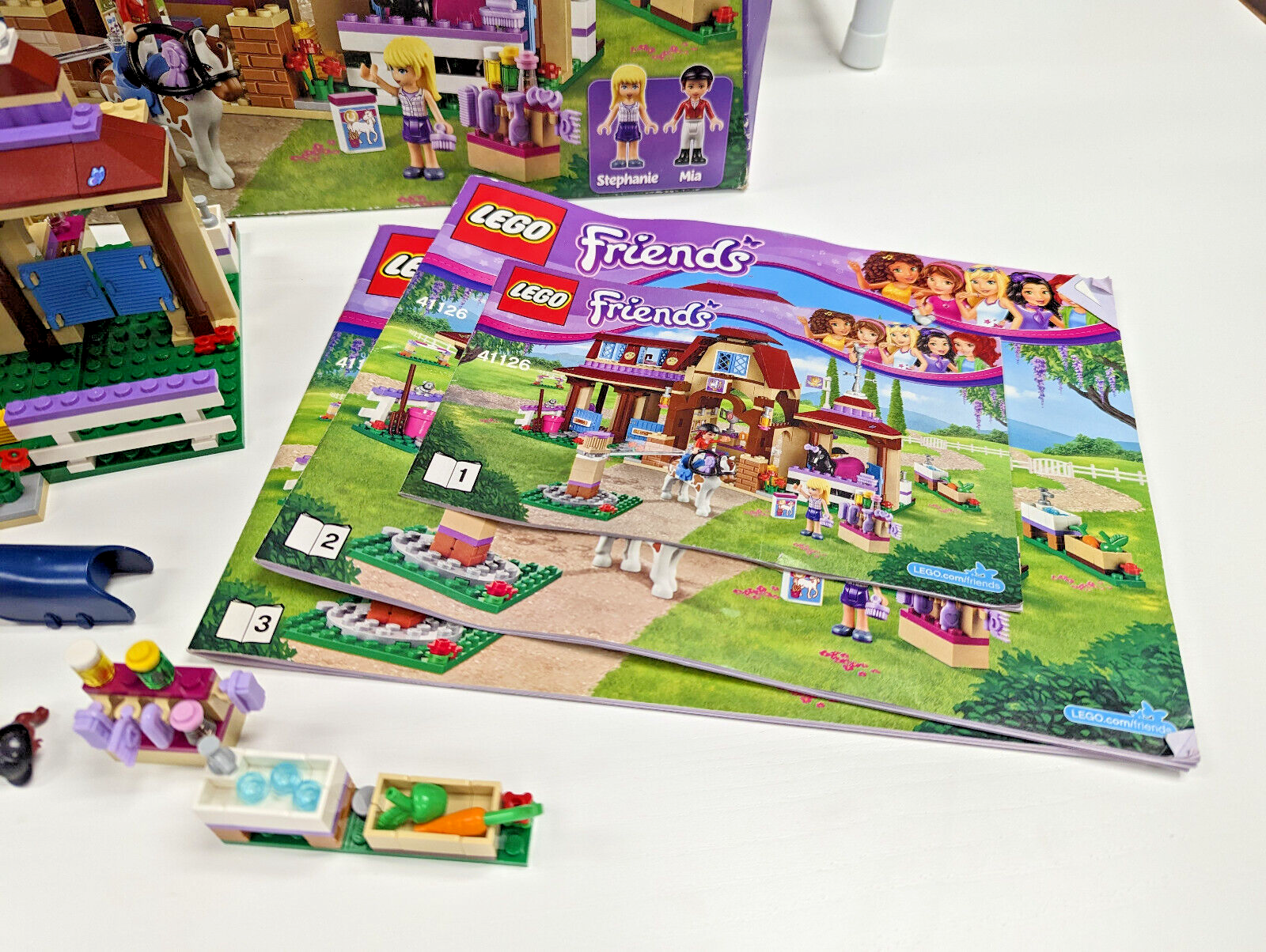 LEGO Friends Heartlake Riding Club 41126 Horse Stables 100% Complete Box Manuals - StudBee