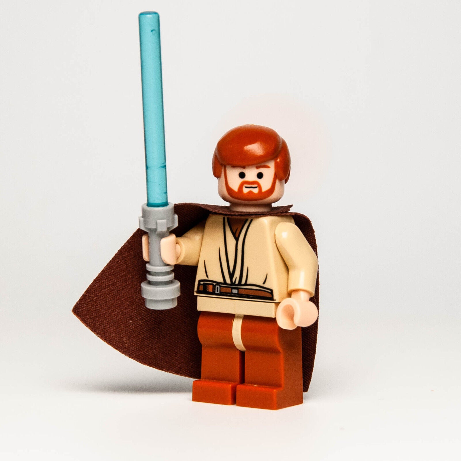 LEGO Star Wars Minifigure - Obi-Wan Kenobi Dark Orange Legs (sw0135) 7255 - StudBee