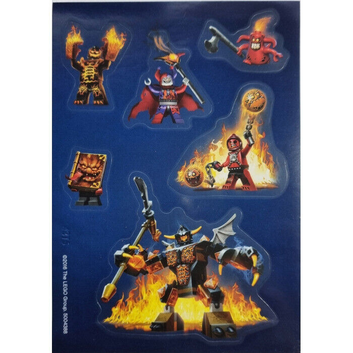 New Lego Nexo Knights - Crust Smasher (nex027) 5004388 w/ Stickers, Key Chain - StudBee