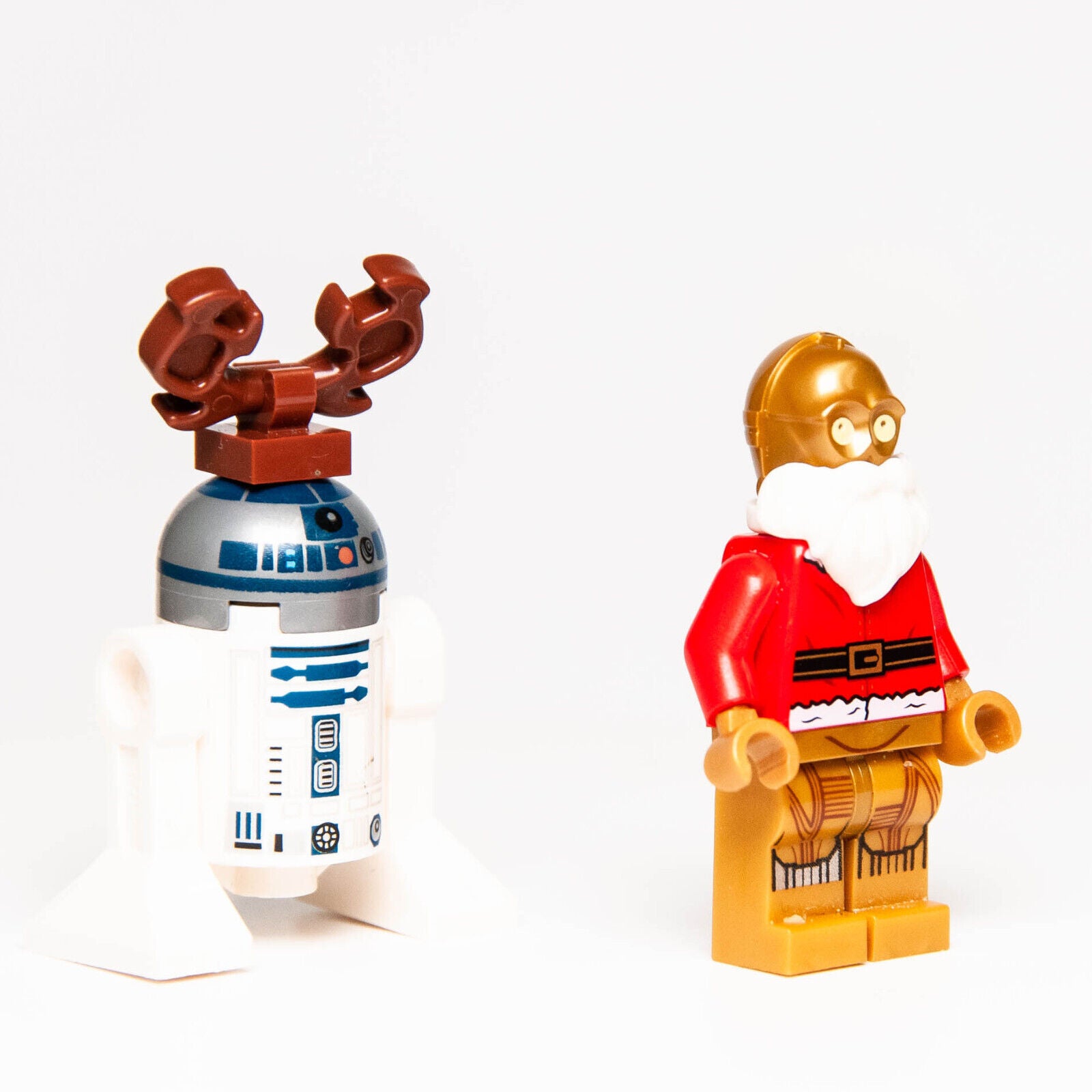 LEGO Star Wars Minifigures: Santa C-3PO, Reindeer R2-D2 75097 Christmas) (sw0680 - StudBee